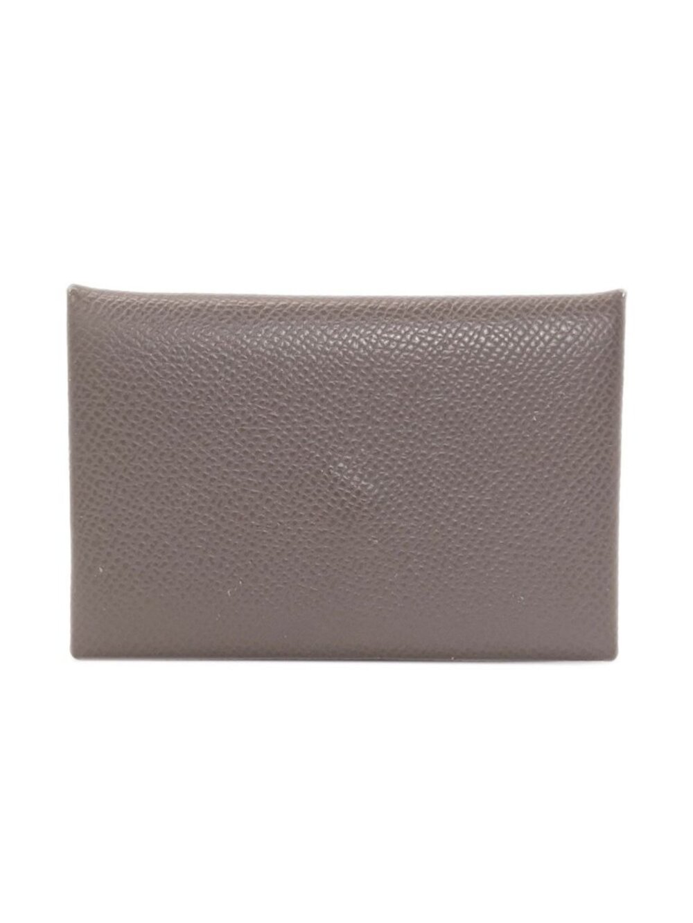 Hermes Calvi Silver Card Case Epsom